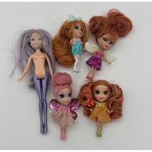 Barbie Fairytopia Mini Jewel Doll Ring Fairies & Petal Pixie Multicolor Fairies